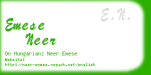 emese neer business card